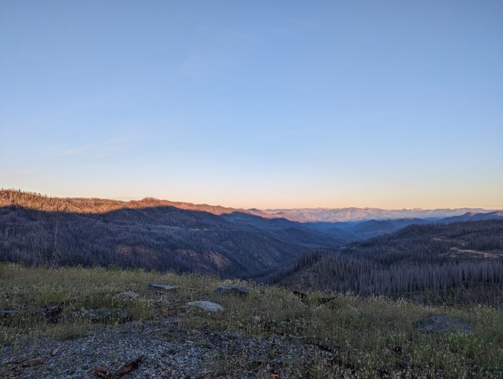 Siskiyou County valley at dusk